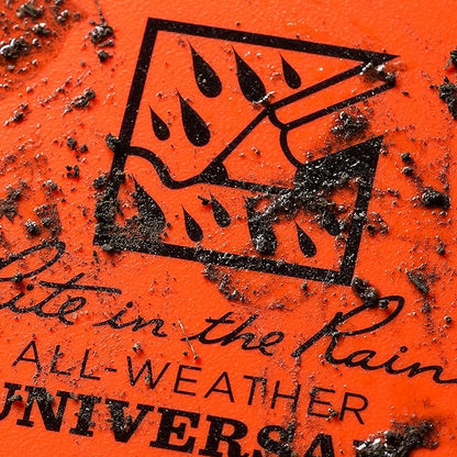 Rite in the Rain Weatherproof Top Spiral Notebook, 3" x 5", Orange Cover, Universal Pattern, 3 Pack (No. OR35-3)