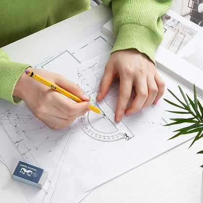 Mr. Pen- Small Protractor, 4 Inch Protractor, Pack of 3, Protractor Ruler, Drafting Tools, Protractor for Kids, Protractors Classroom Set, Protractor, Protactor 4 Inch, Math Geometry, School Supplie