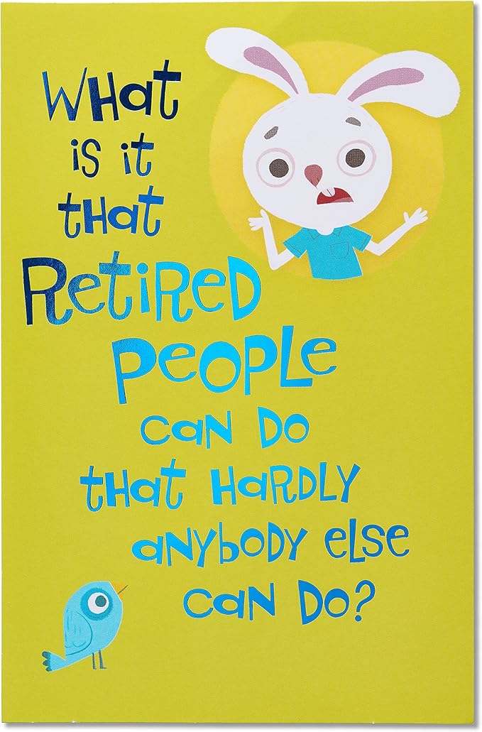 American Greetings Funny Retirement Card (Monday Mornings)