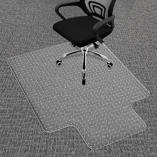 Chair Mat for Carpet, Office Chair Mat for Carpeted Floors, Computer Desk Chair Mat for Office Chair on Carpets, Clear Thick and Sturdy Carpet Floor Mats for Home Office (30" X 48" with Extended Lip)