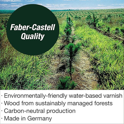 Faber-Castell 3 Count Pitt Graphite Matte Tin - HB, 2B, 4B - Matte Black Graphite Pencils