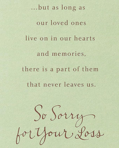American Greetings Sympathy Card for Loss of Father (Trees)