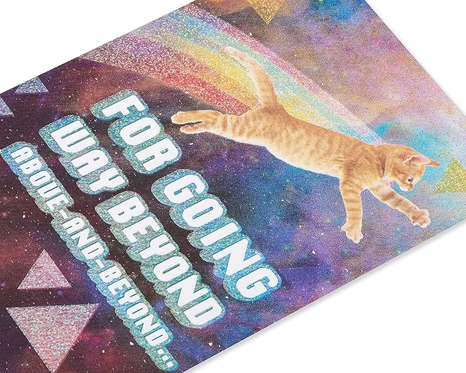American Greetings Cat Thank You Card (Beyond Grateful)