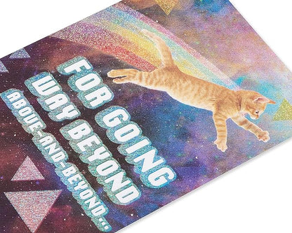 American Greetings Cat Thank You Card (Beyond Grateful)