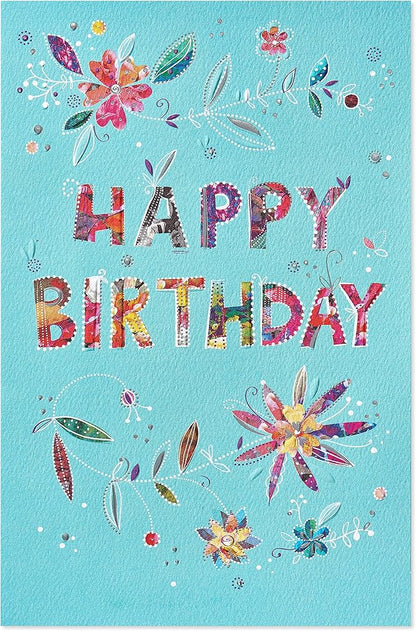 American Greetings Birthday Card for Her (Floral Happy Birthday)