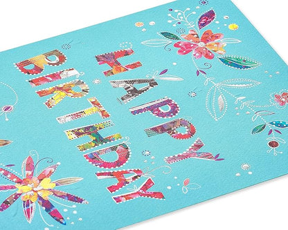 American Greetings Birthday Card for Her (Floral Happy Birthday)