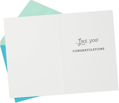 Hallmark Congratulations Card or Graduation Card (Fern Pattern)