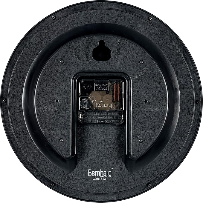 Bernhard Products Hunter Green Wall Clock Silent Non Ticking - 10 Inch Quality Quartz Battery Operated Round Easy to Read Home/Kitchen/Office/Classroom/School Clock