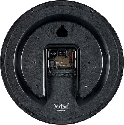 Bernhard Products Hunter Green Wall Clock Silent Non Ticking - 10 Inch Quality Quartz Battery Operated Round Easy to Read Home/Kitchen/Office/Classroom/School Clock