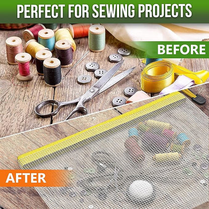 10 Pack Mesh Zipper Pouch Bags 10x14 inch - Plastic Zipper Pouches for Organizing - Document Bags With Zipper - Letter Size Zipper Pouch - Document Pouch With Zipper - Mesh Pouch With Zipper