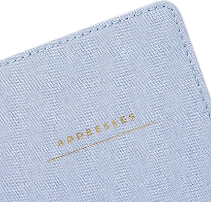 Hallmark Hardcover Address Book (Blue Chambray)