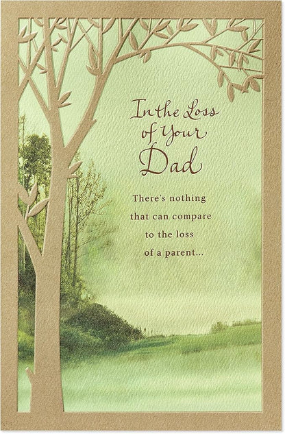 American Greetings Sympathy Card for Loss of Father (Trees)