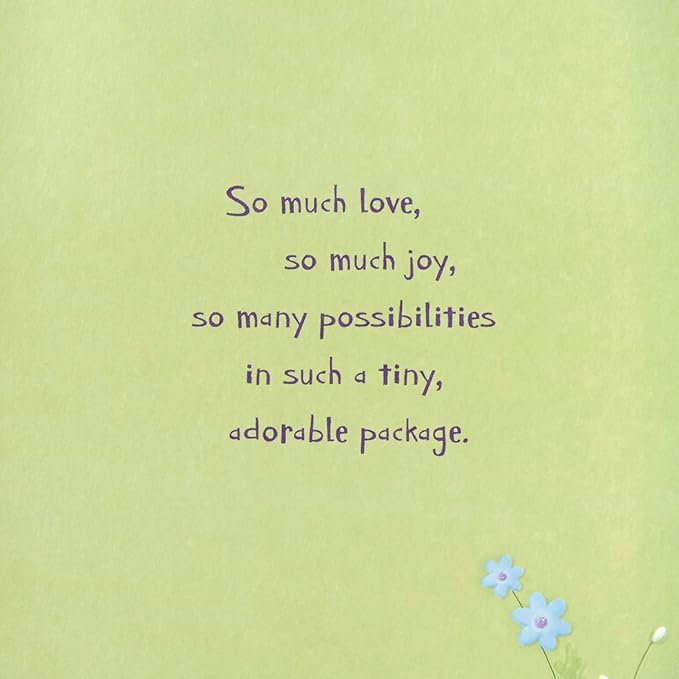 Hallmark Baby Shower Card for New Parents (Animals in the Woods) Welcome New Baby, Congratulations, Gender Reveal