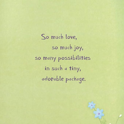 Hallmark Baby Shower Card for New Parents (Animals in the Woods) Welcome New Baby, Congratulations, Gender Reveal