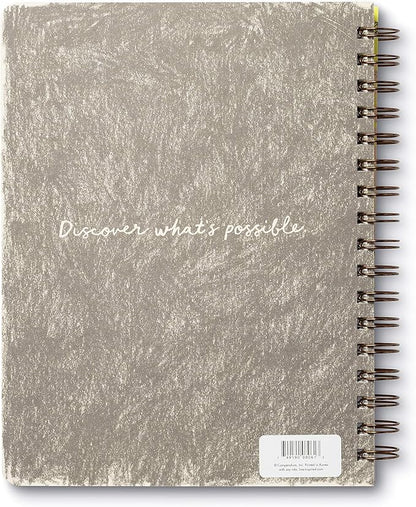Compendium Spiral Notebook - There is a voice that doesn't use words. Listen. — A Designer Spiral Notebook with 192 Lined Pages, College Ruled, 7.5”W x 9.25”H