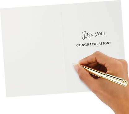 Hallmark Congratulations Card or Graduation Card (Fern Pattern)