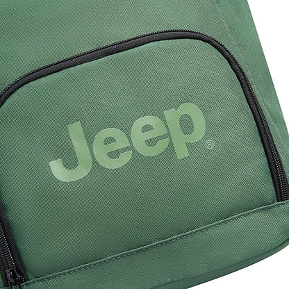 Jeep JS016D Rolltop Travel Backpack, Green, 17" Laptop