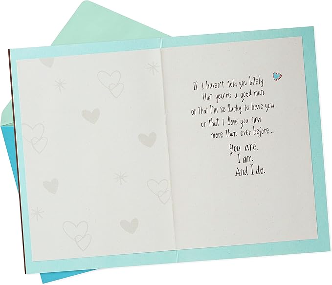 Hallmark Father's Day Card or Love Card for Him, Lucky Me to Have You (Anniversary Card)