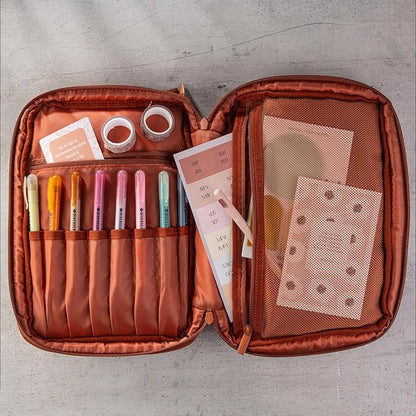 DiverseBee Large Bible Cover with Handles, Bible Carrying Case for Women, Bible Tote Bag, Book Cover, Bible Accessories Gift (Terracotta)