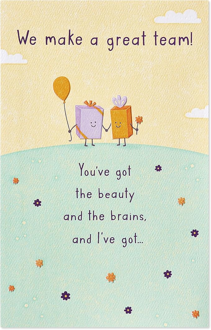 American Greetings Birthday Card for Wife (Beauty and Brains)