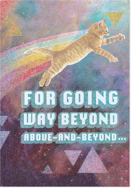 American Greetings Cat Thank You Card (Beyond Grateful)