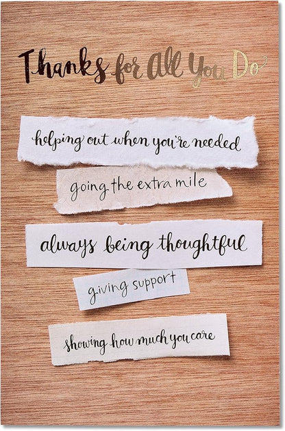 American Greetings Thank You Card (Appreciated)